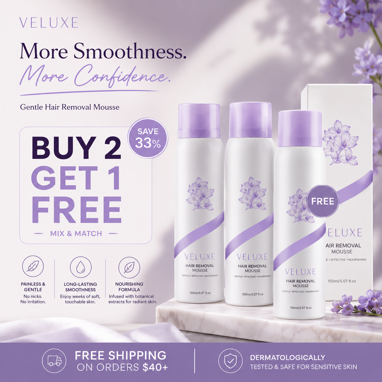 Veluxe Hair Removal Mousse