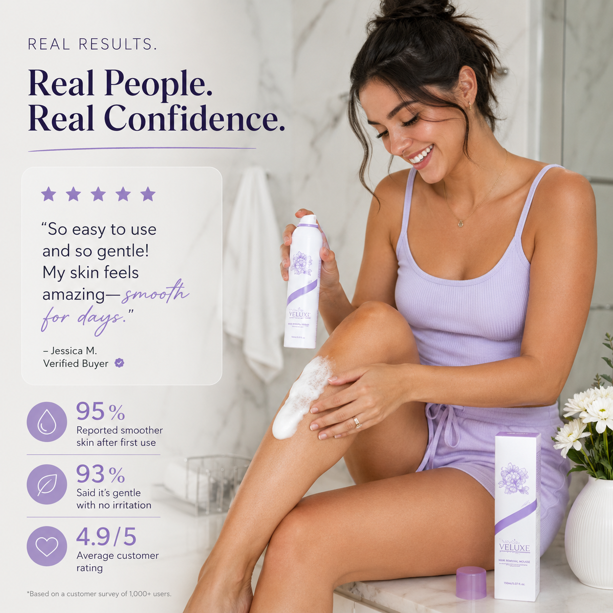 Veluxe Hair Removal Mousse